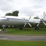 Transport plane near exit