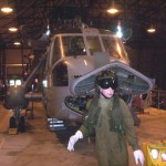 View of helicopter maintenance hangar