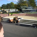 Soldiers outside museum