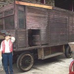 very old fairground lorry