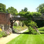 Garden with bridge