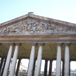 Classical temple-like frontage