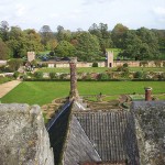 Walled garden seen from roof