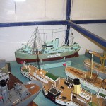 Display of ship models