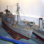 Display of ship models