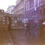 Barricade near Parliament building, Riga